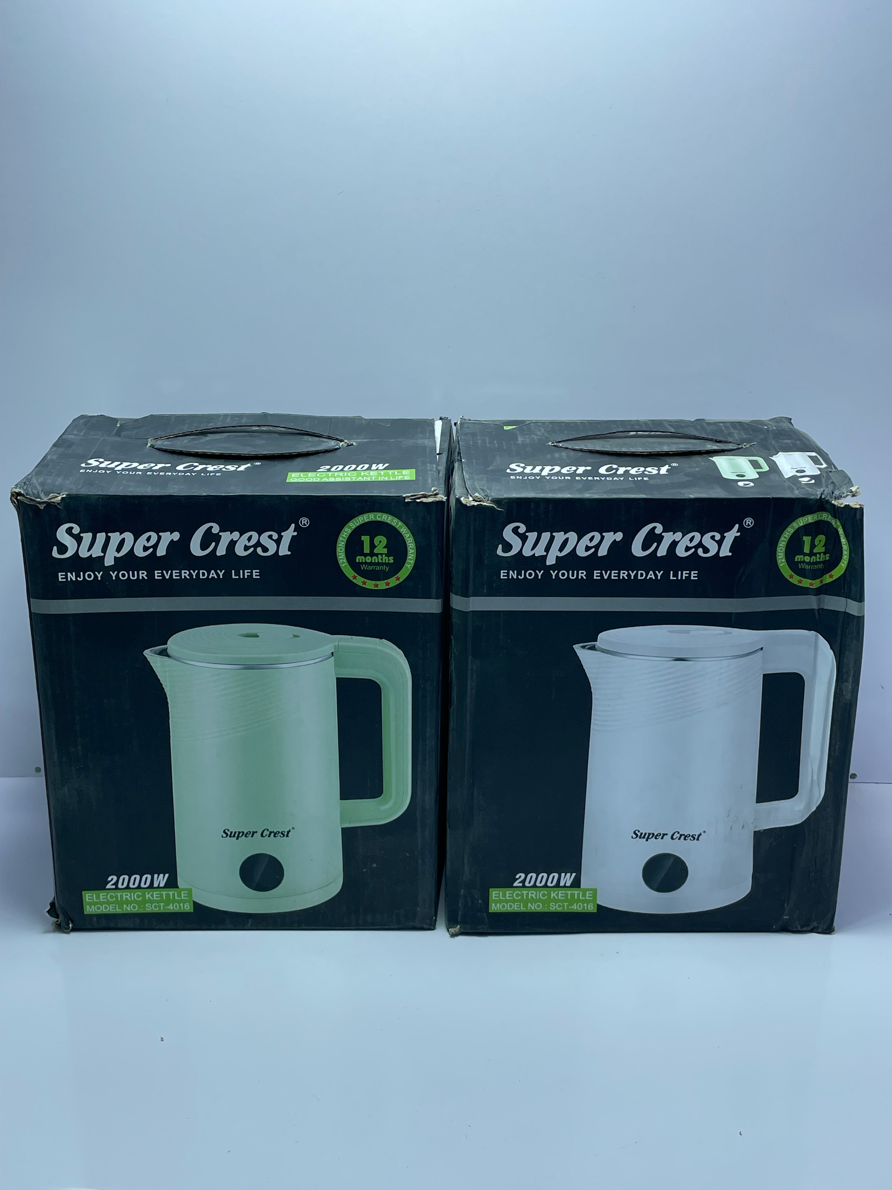 Super Crest 2.3L Electric Kettle – 2000W Fast Boil | Big Family Size | Auto Shut-Off