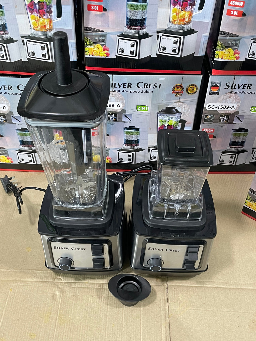 Silver Crest 2-in-1 Heavy Duty Blender & Grinder (2L Family Jar) – Crush, Blend & Grind in Seconds