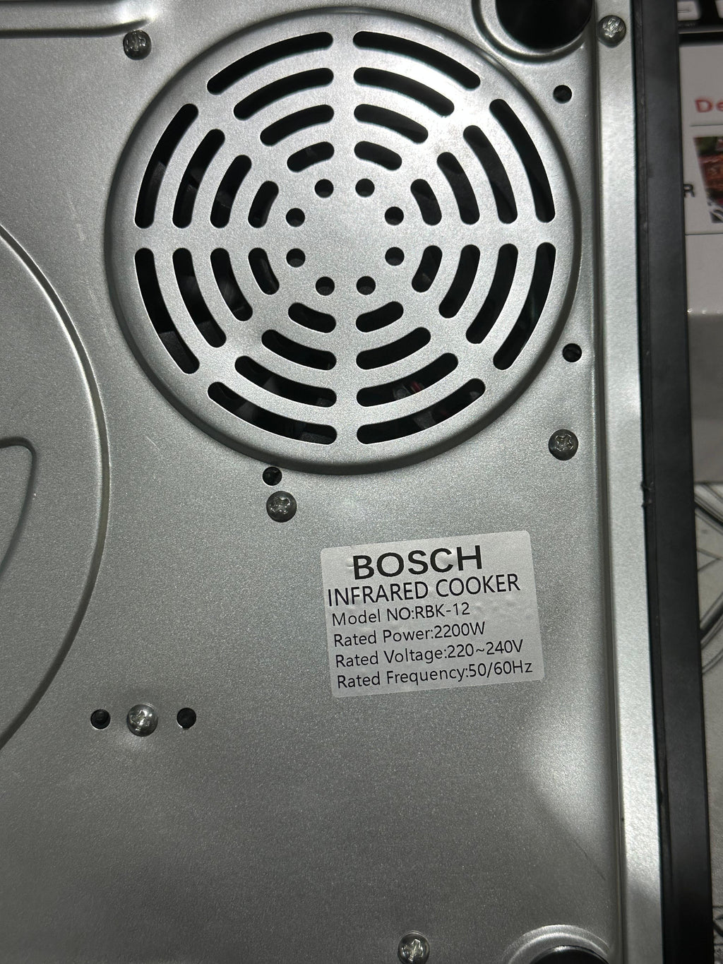 Bosch Premium Infrared Cooker RBK-12 | Energy Efficient