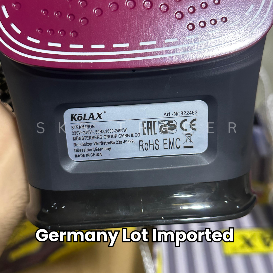 100% Germany Lot Import Kolax Steam Iron | Advanced Steam Control