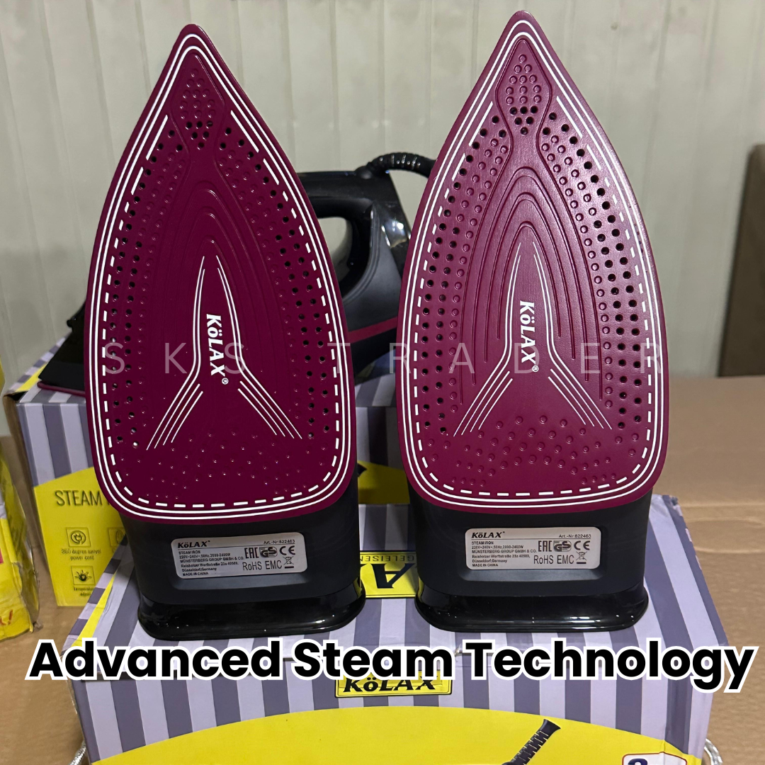 100% Germany Lot Import Kolax Steam Iron | Advanced Steam Control