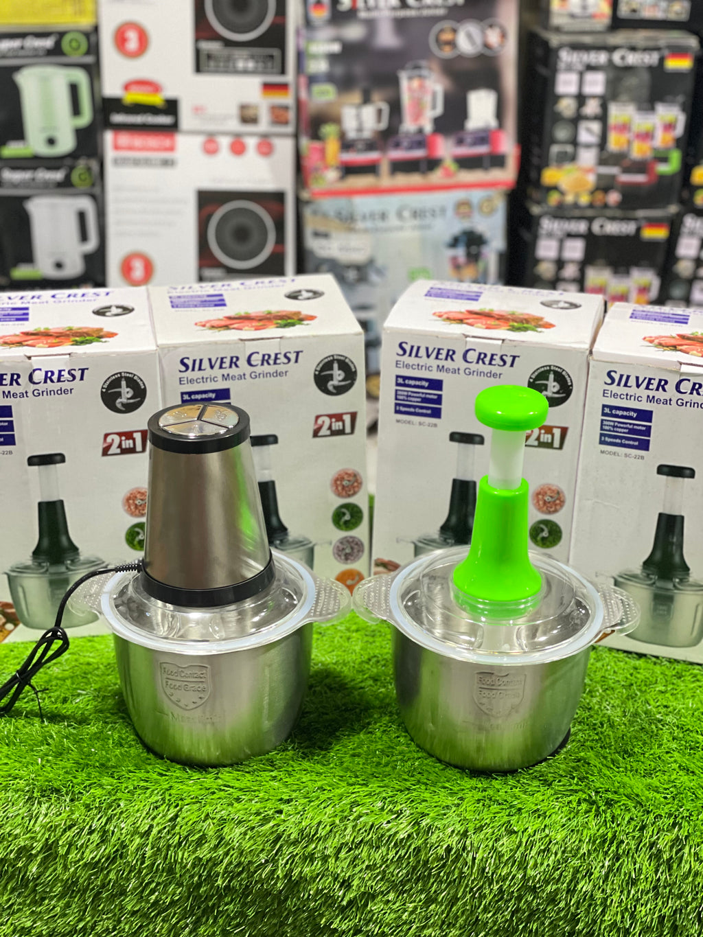 Silver Crest 2in1 Electric & Manual Chopper – Full Imported