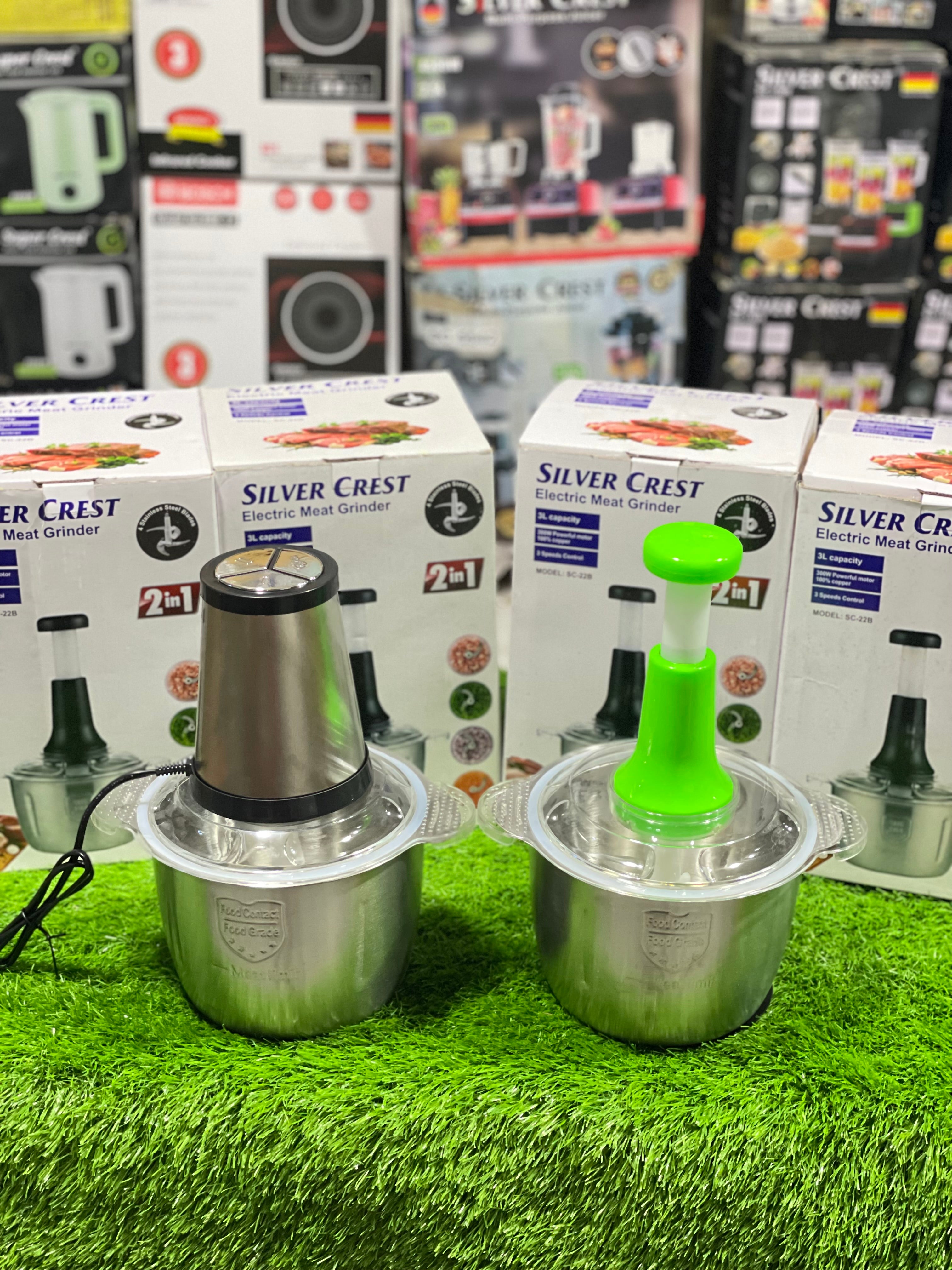 Silver Crest 2in1 Electric & Manual Chopper – Full Imported