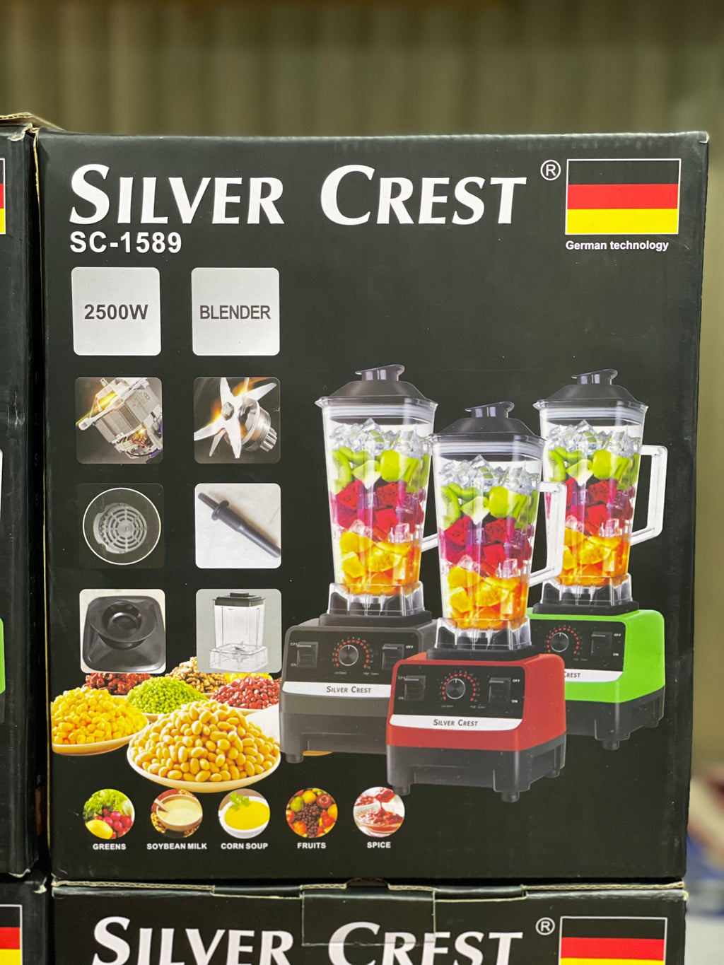 Silver Crest 2-in-1 Heavy Duty Blender & Grinder | Powerful Imported Motor