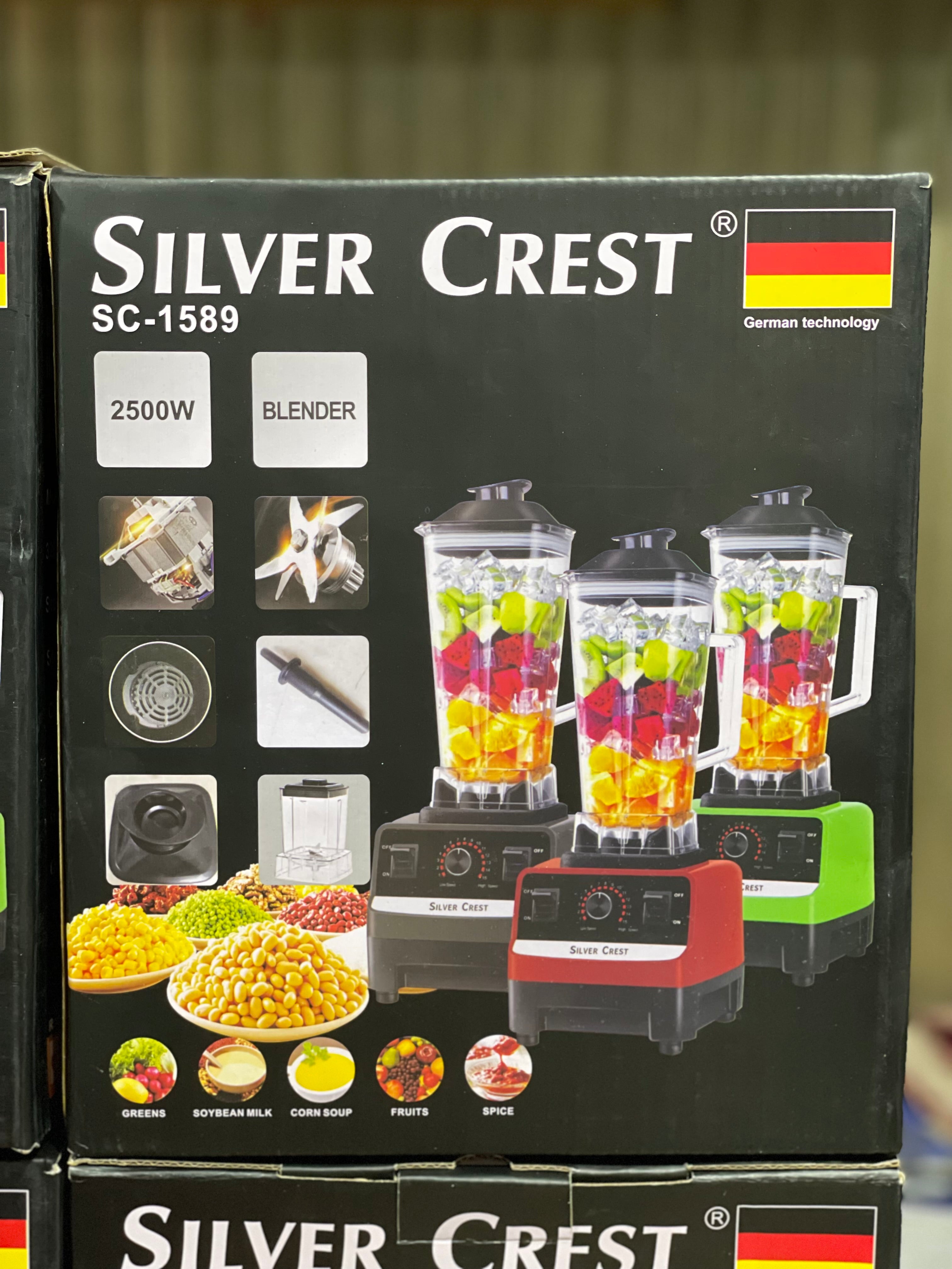 Silver Crest 2-in-1 Heavy Duty Blender & Grinder | Powerful Imported Motor