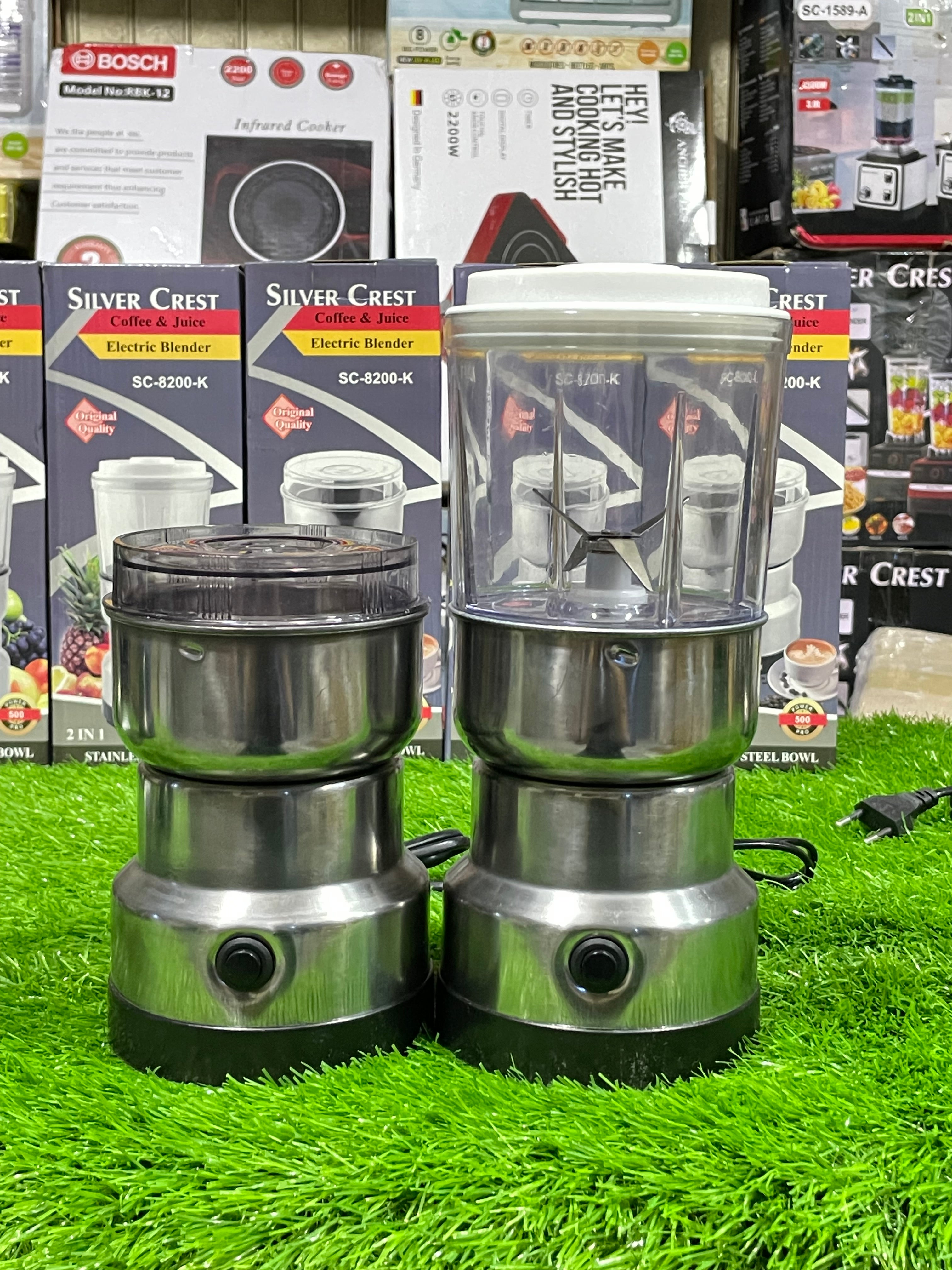 Silver Crest 2-in-1 Mini Grinder & Blender – Chop, Grind & Blend in Seconds Copy
