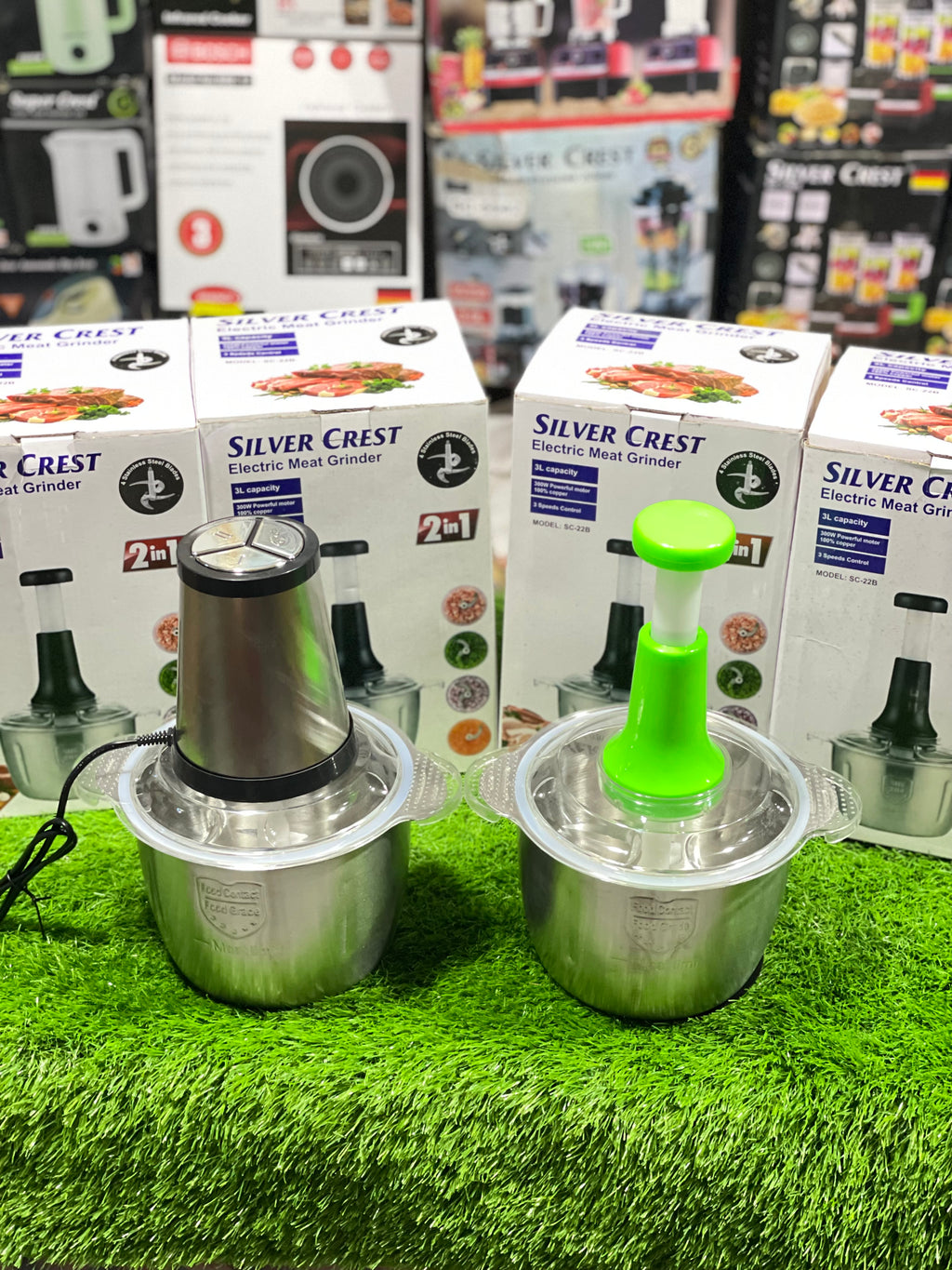 Silver Crest 2in1 Electric & Manual Chopper – Full Imported