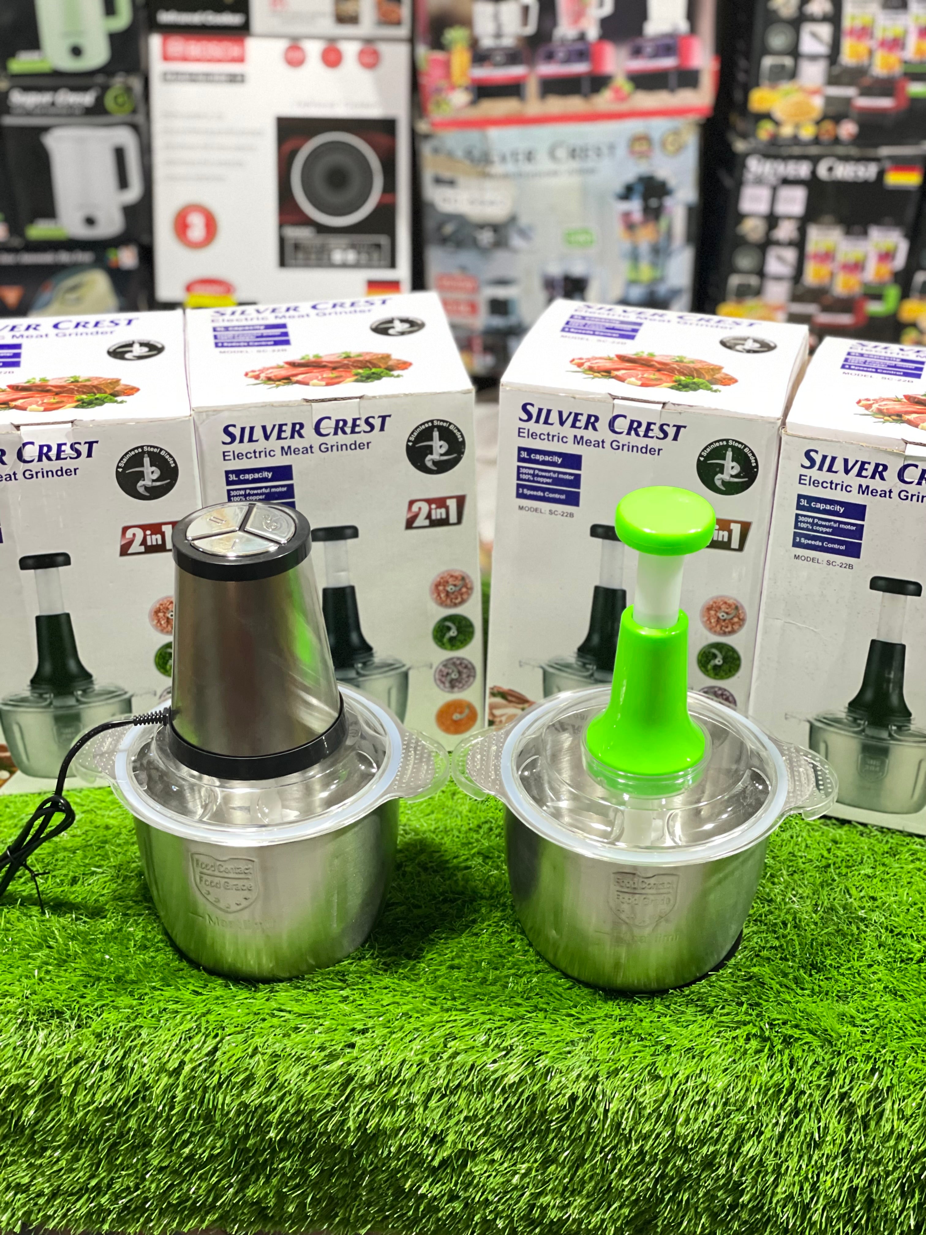 Silver Crest 2in1 Electric & Manual Chopper – Full Imported