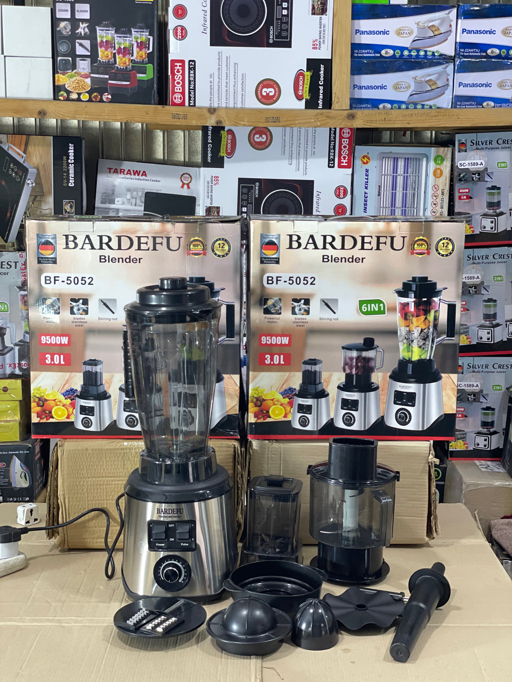 BARDEFU 6-in-1 Kitchen Blender Set — Blend, Grind, Chop, Juice & Slice in One