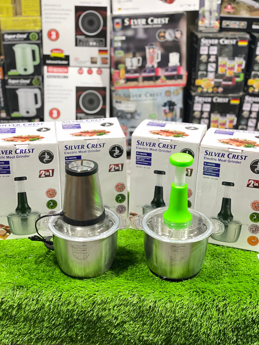 Silver Crest 2in1 Electric & Manual Chopper – Full Imported