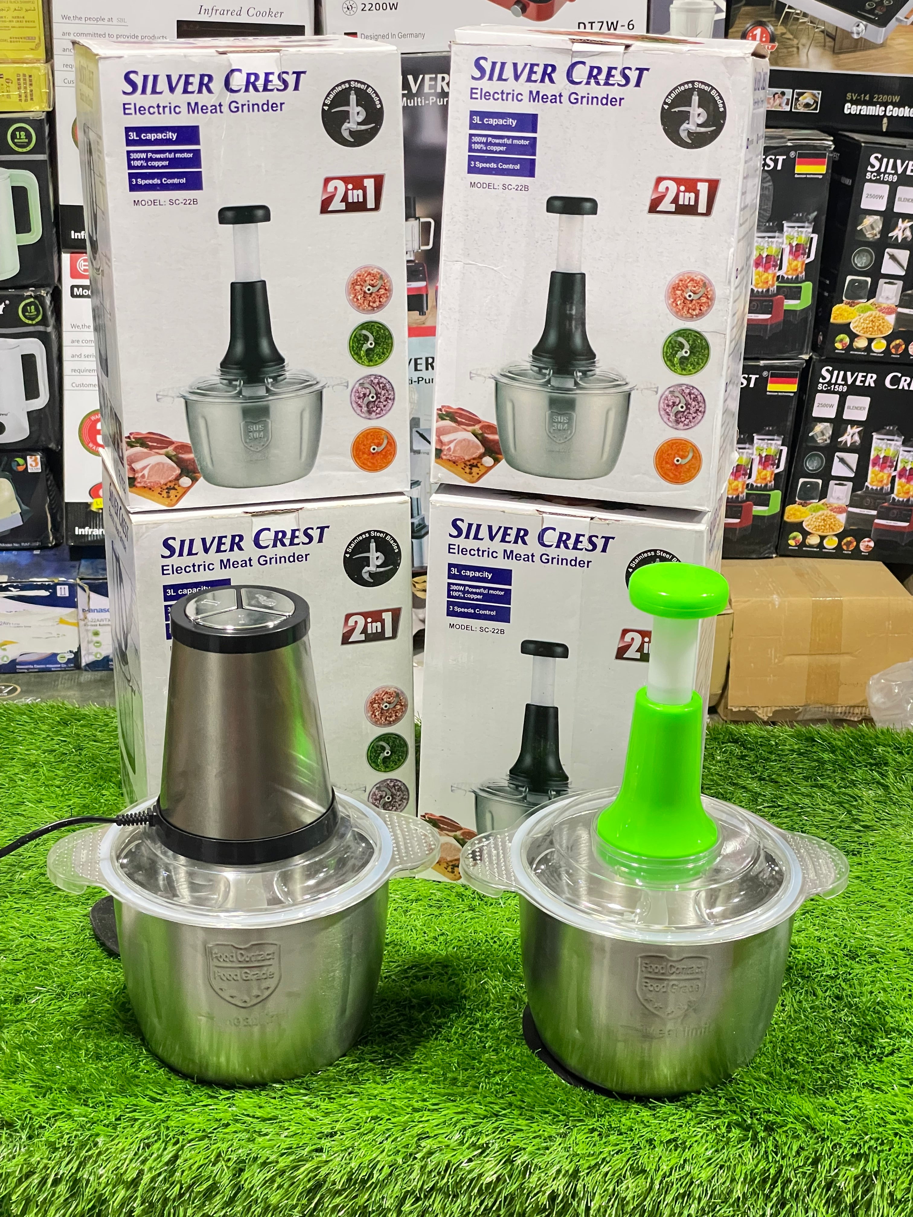 Silver Crest 2in1 Electric & Manual Chopper – Full Imported