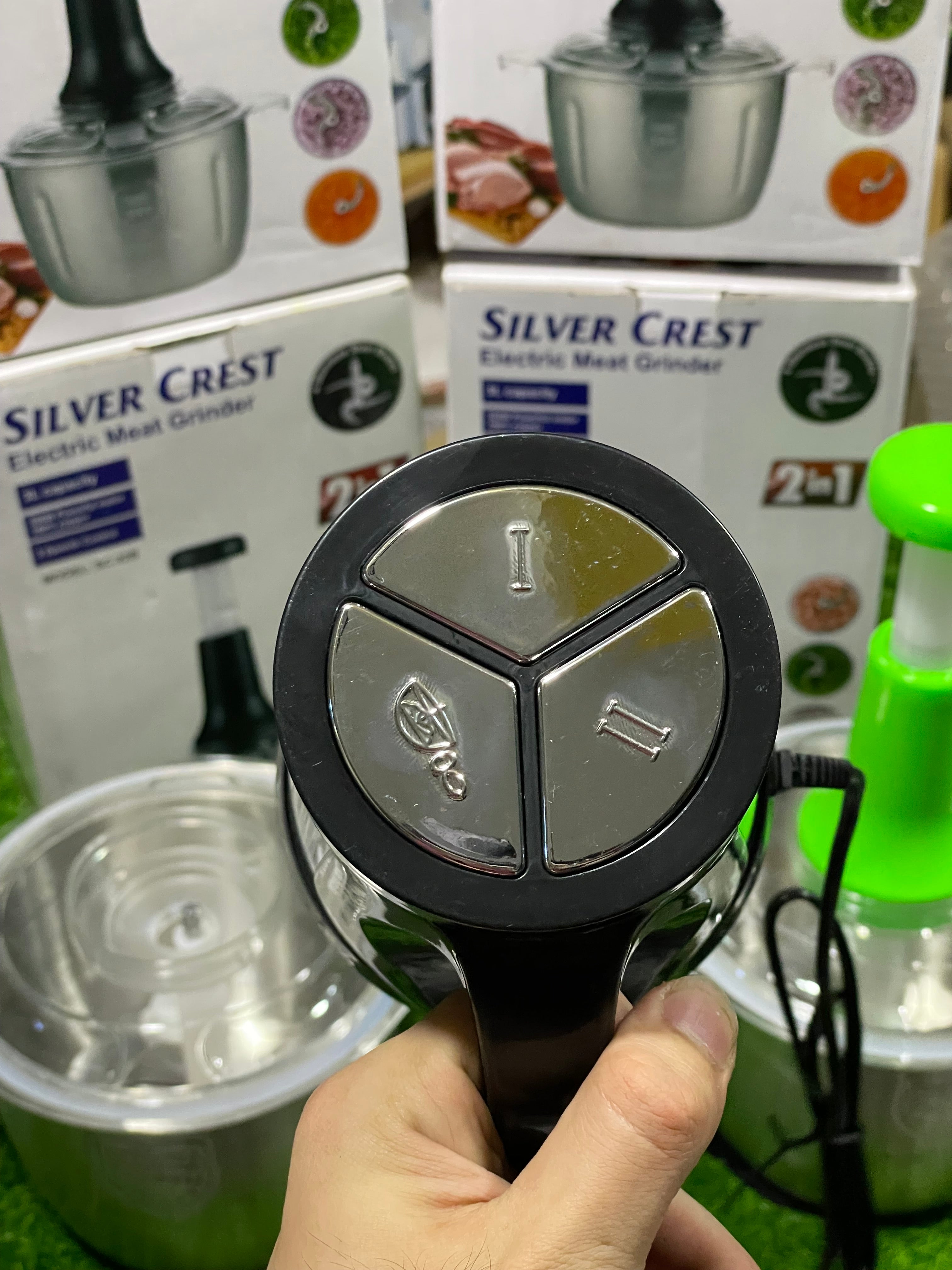 Silver Crest 2in1 Electric & Manual Chopper – Full Imported