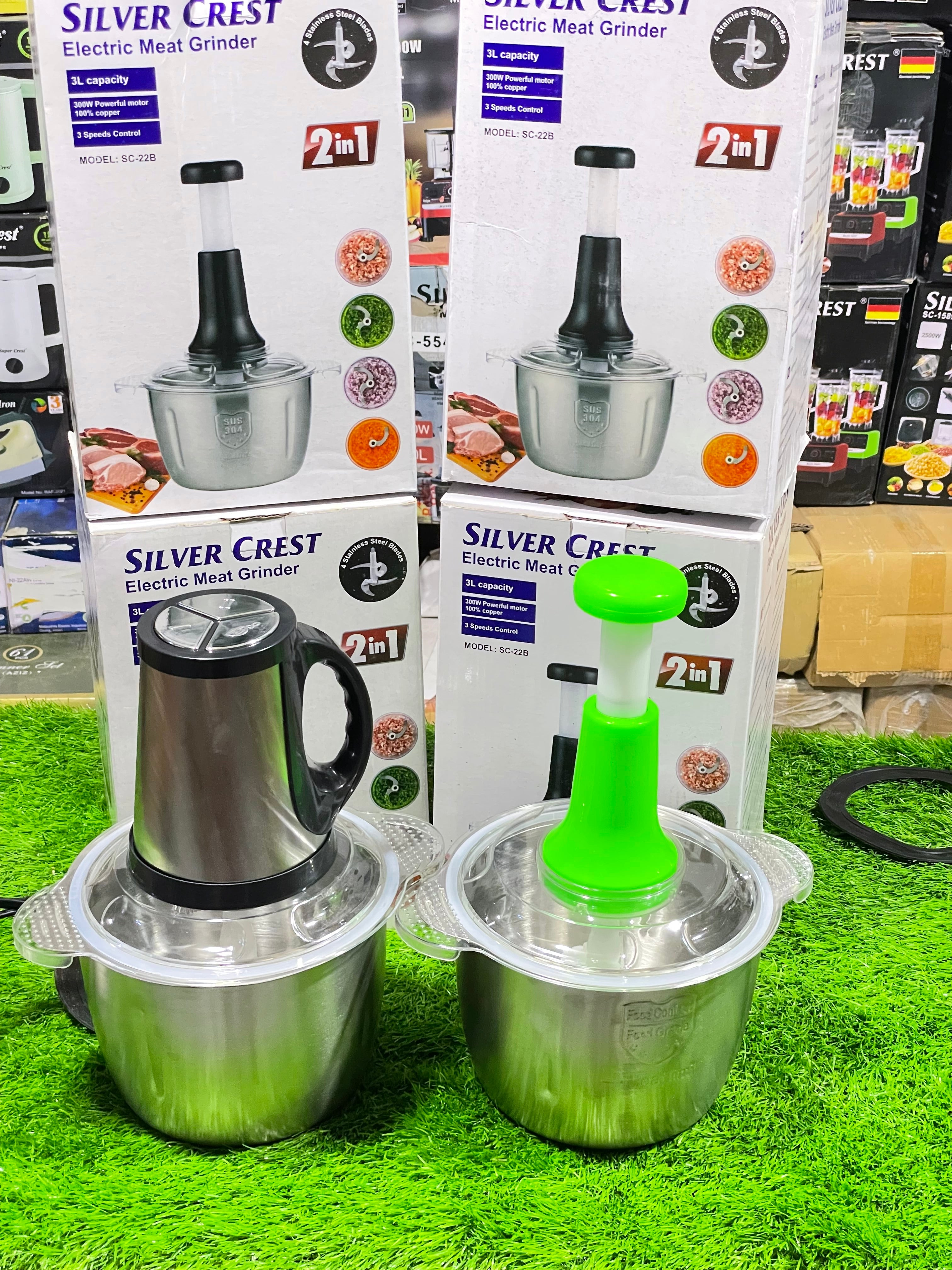 Silver Crest 2in1 Electric & Manual Chopper – Full Imported