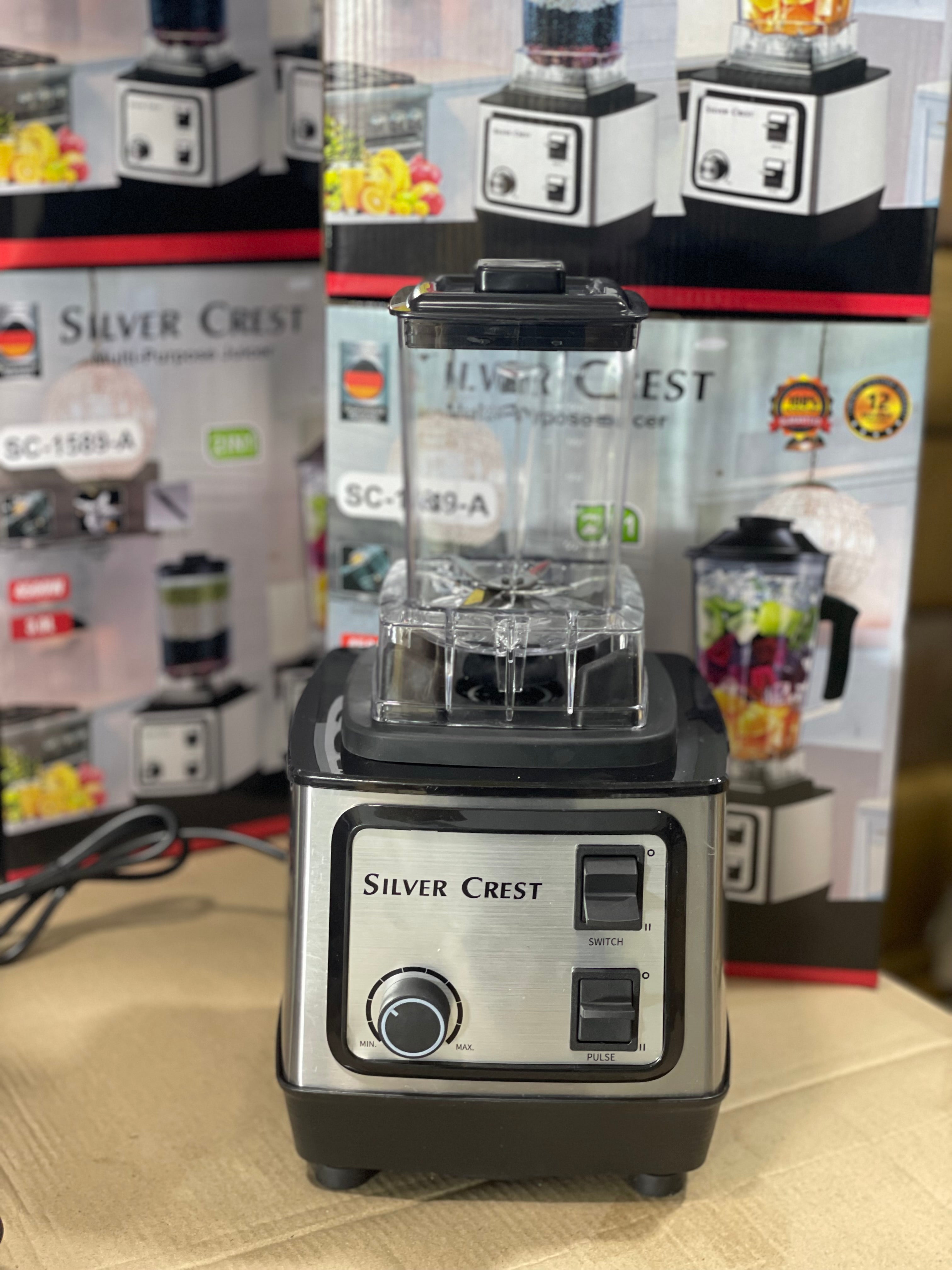 Silver Crest 2-in-1 Heavy Duty Blender & Grinder (2L Family Jar) – Crush, Blend & Grind in Seconds