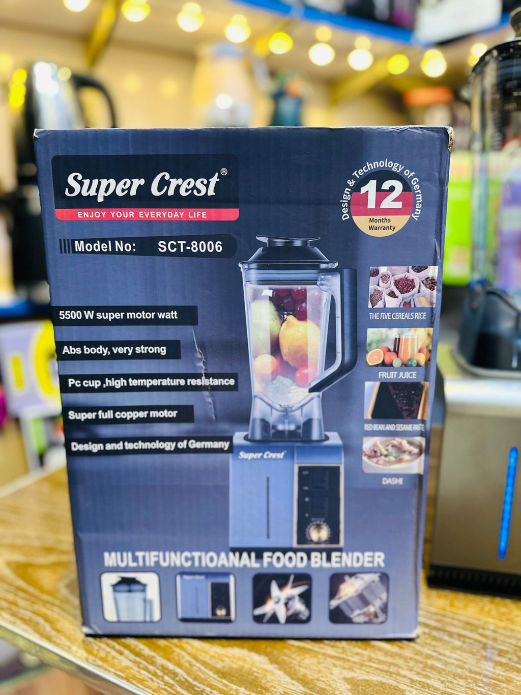 Super Crest Commercial Blender SCT-8006