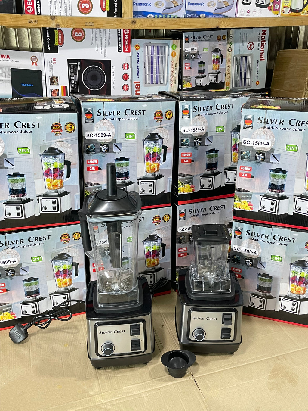Silver Crest 2-in-1 Heavy Duty Blender & Grinder (2L Family Jar) – Crush, Blend & Grind in Seconds