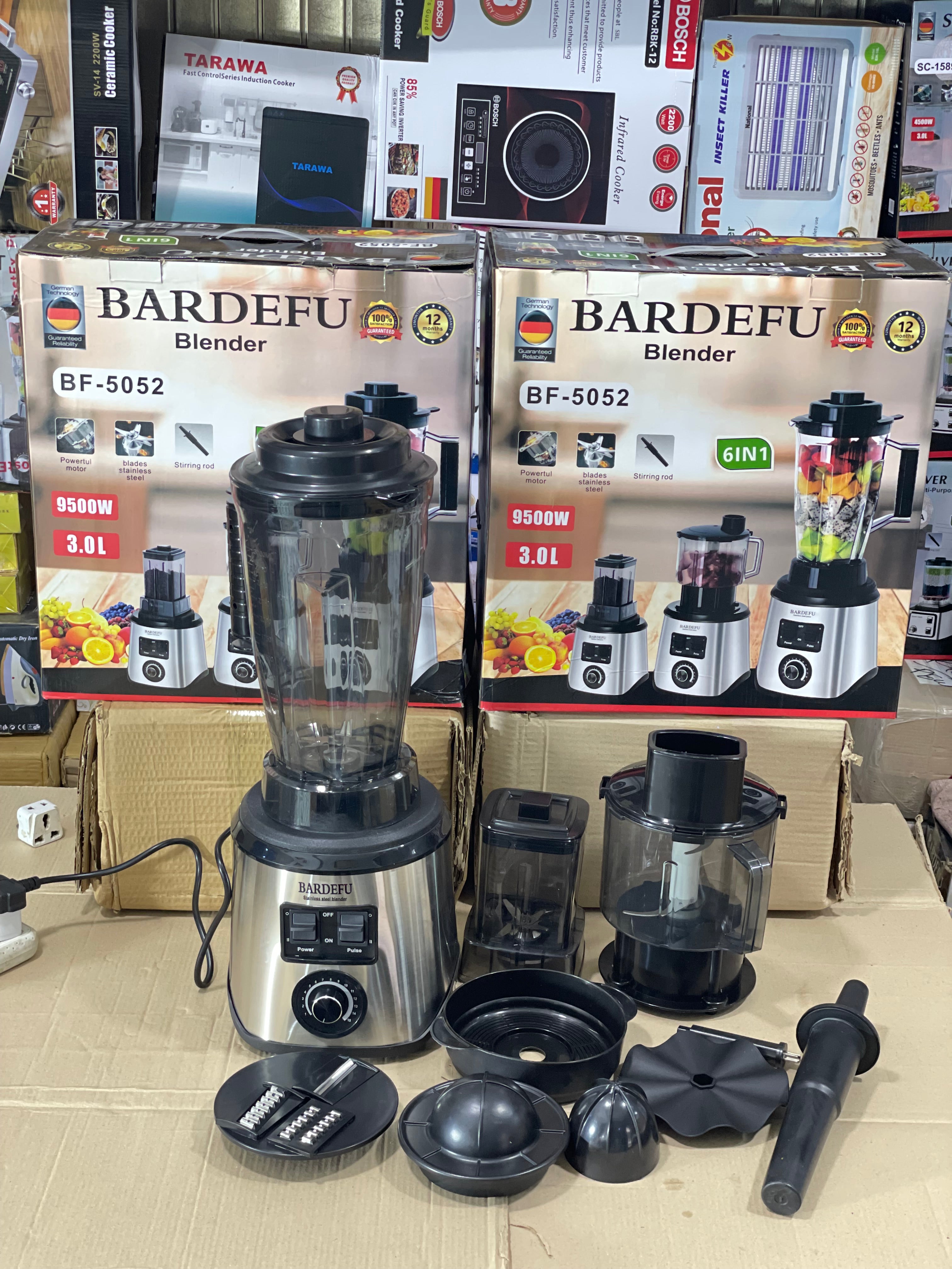 BARDEFU 6-in-1 Kitchen Blender Set — Blend, Grind, Chop, Juice & Slice in One