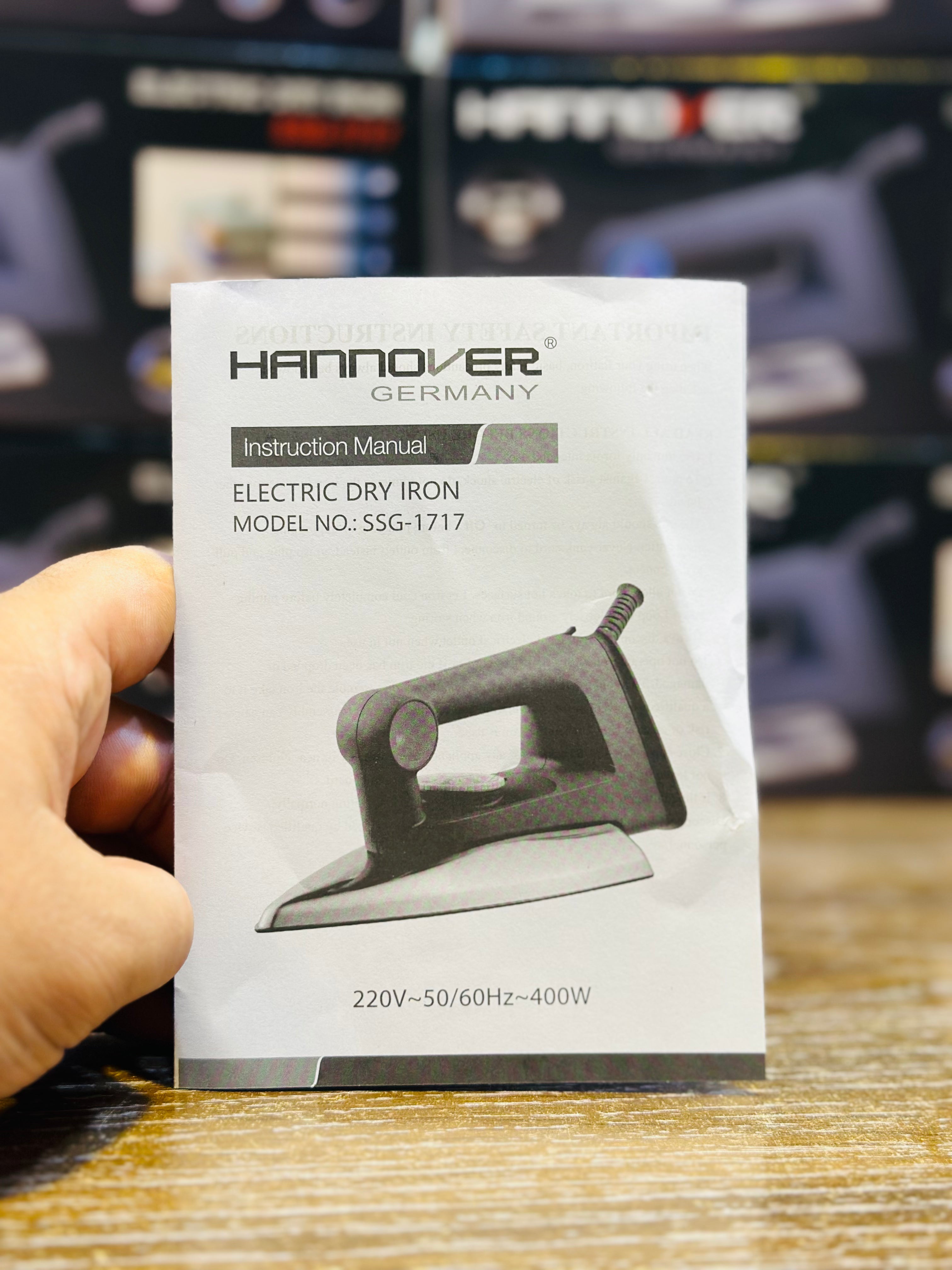 100% Imported | Low Power. High Performance. Hannover 400W Iron