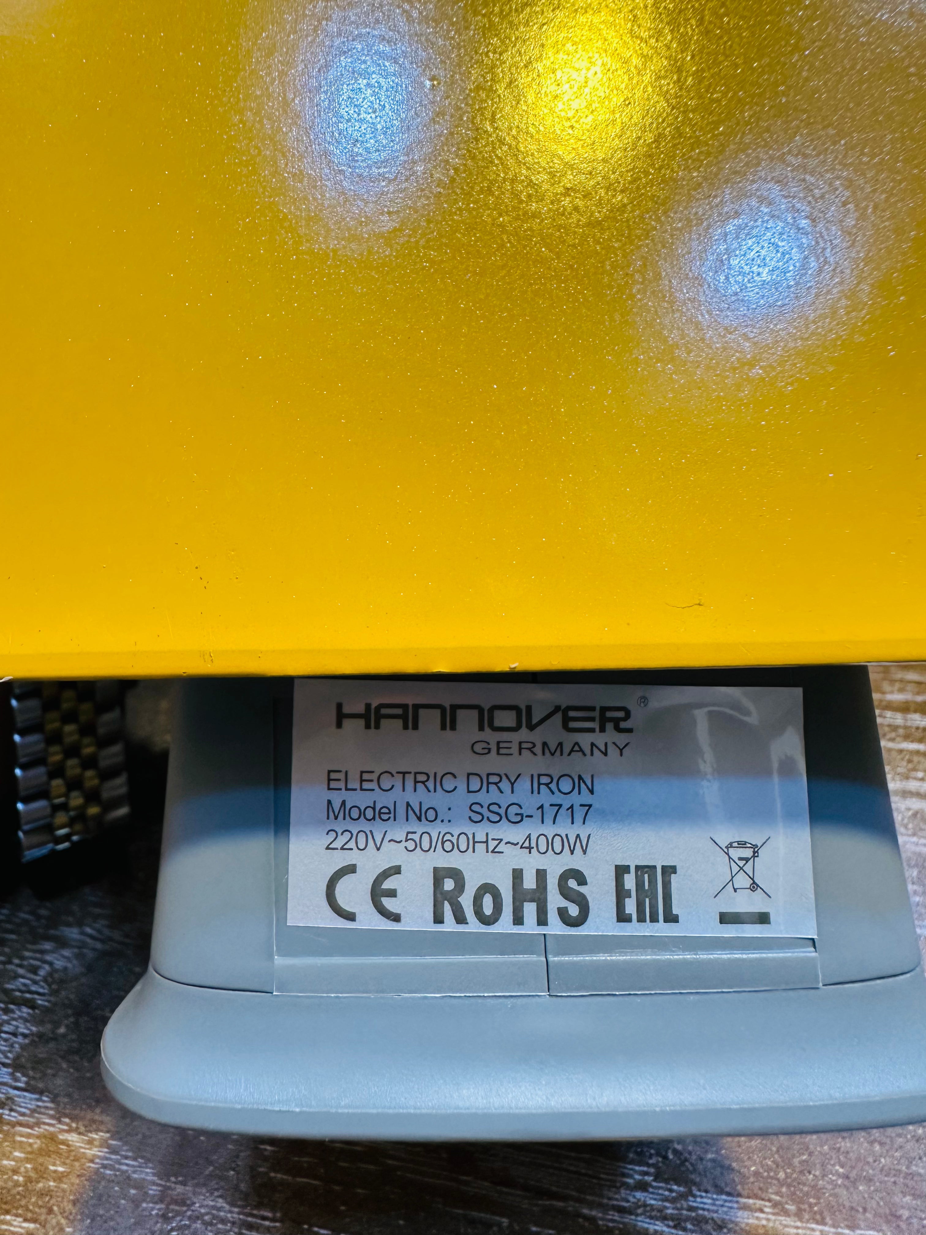 100% Imported | Low Power. High Performance. Hannover 400W Iron