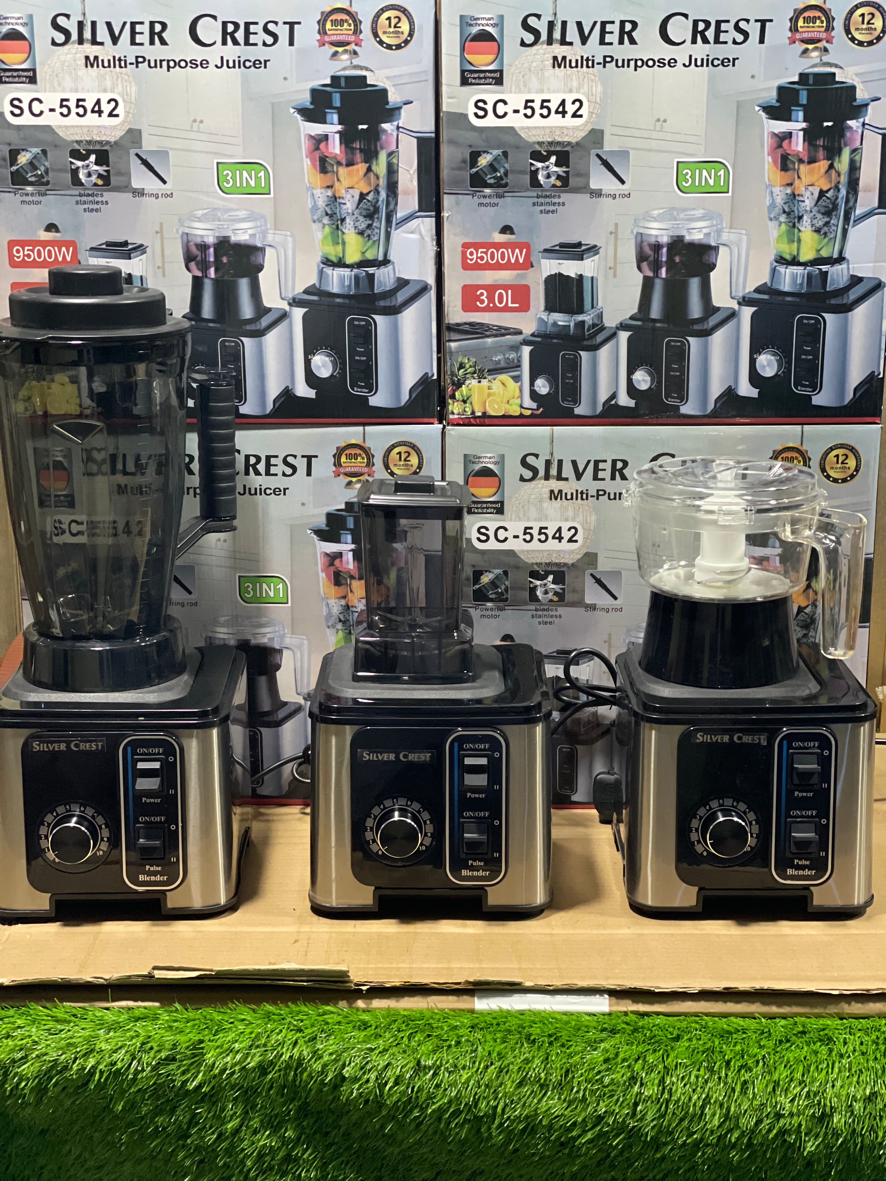 Silver Crest Germany 3L Multi-Purpos 3in1 Commercial Blender SC-5542