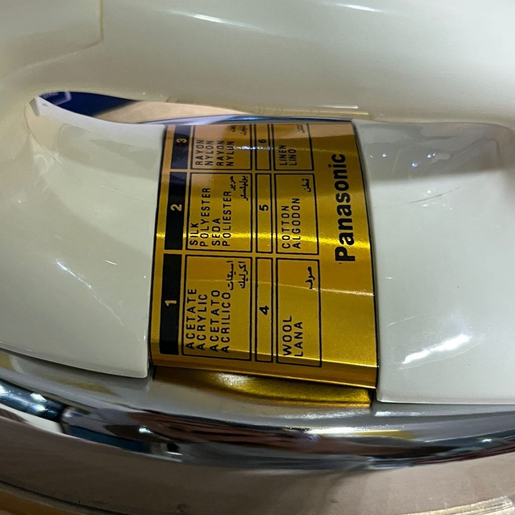 Japan Imported, Panasonic Dry Iron 1000W - Non-Stick Soleplate, Swivel Cord