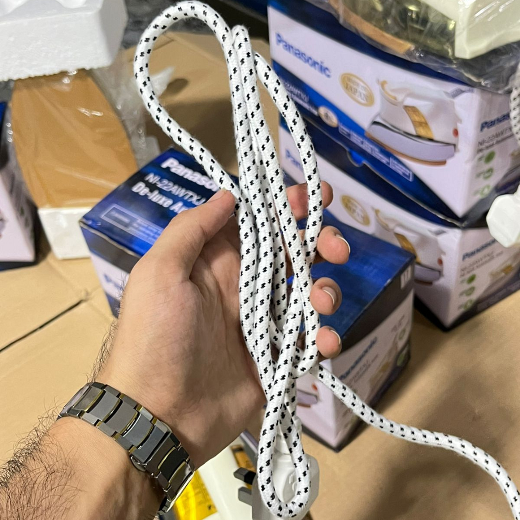 Japan Imported, Panasonic Dry Iron 1000W - Non-Stick Soleplate, Swivel Cord