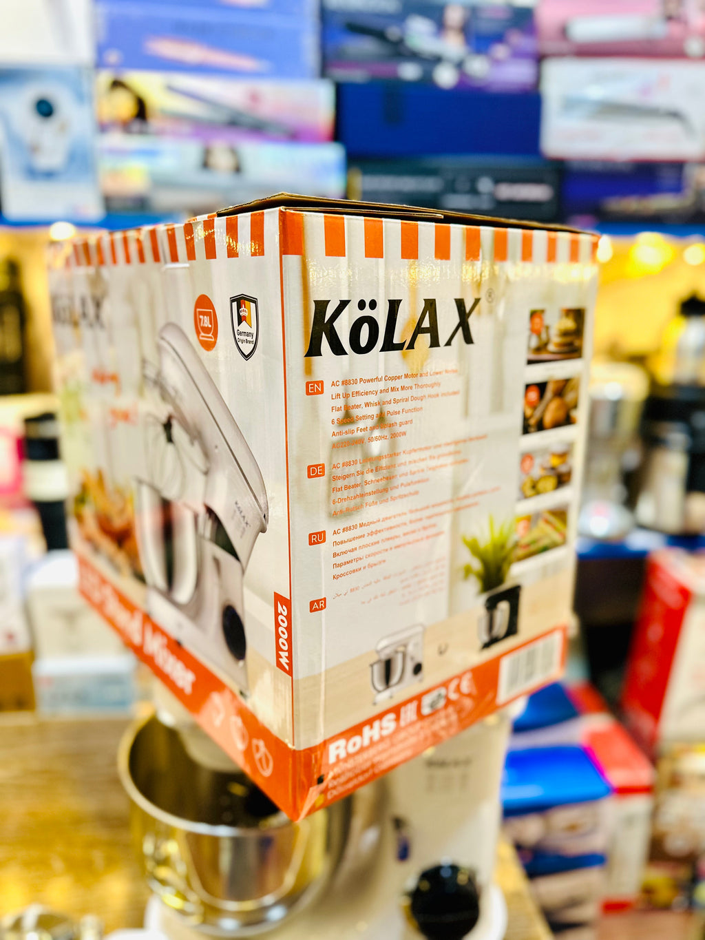 KoLAX Germany 7.8L Stand Mixer 2000W