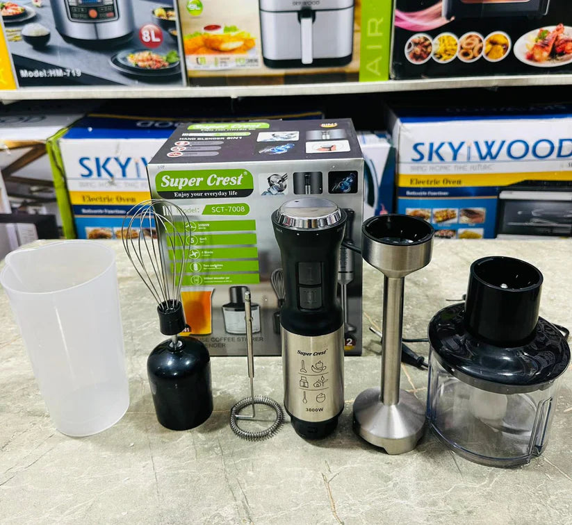 Super Crest 5-in-1 Hand Blender Set,
