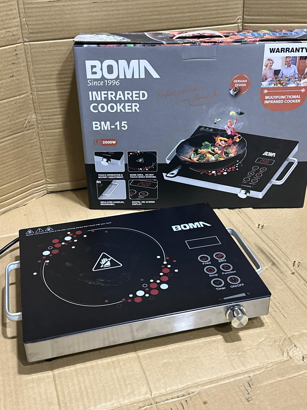 Boma Electric Stove 2500W Model BM 15 Infrared Cooker Hot Plate