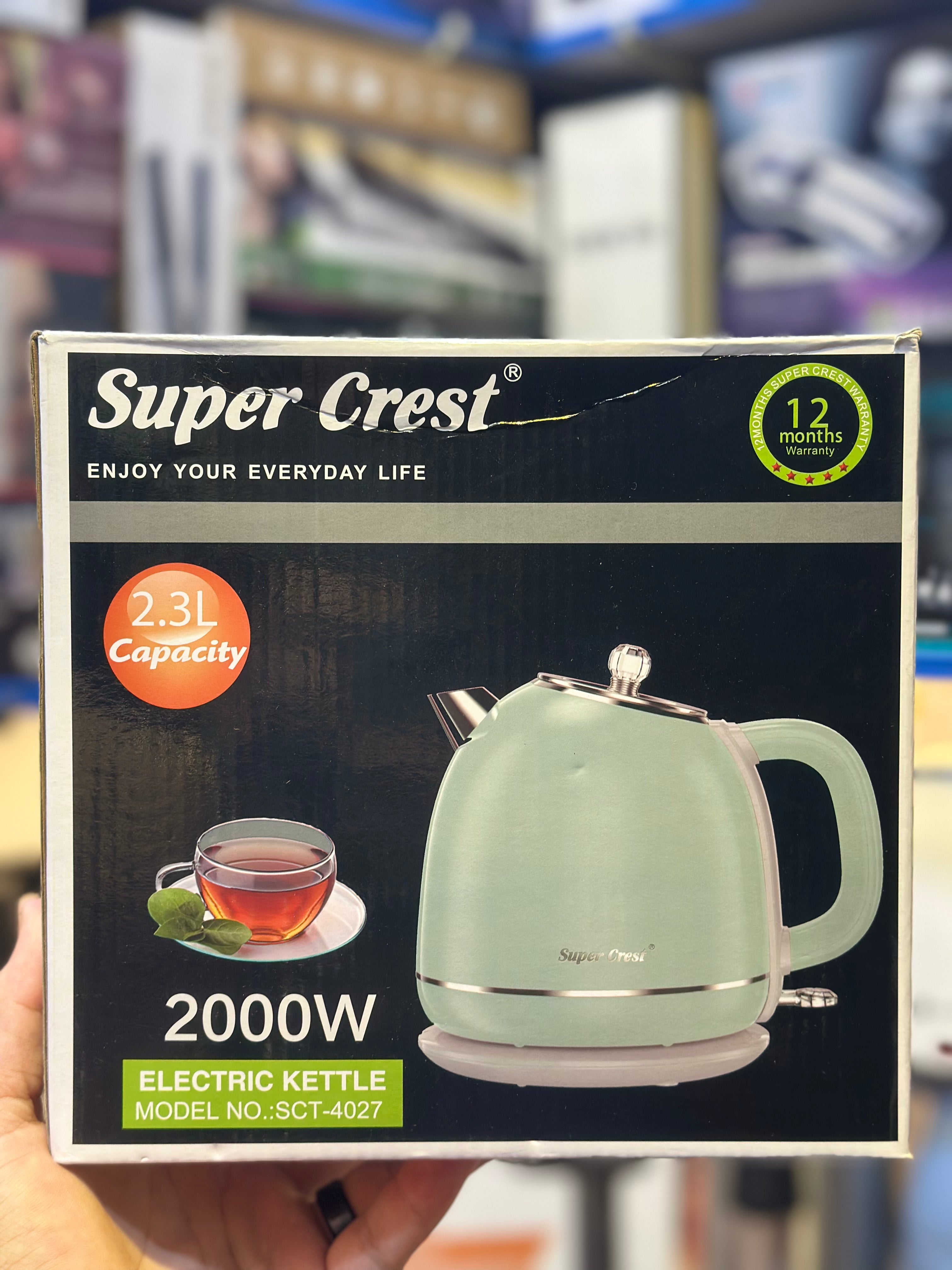 Super Crest Electric Kettle Model SCT: 4027