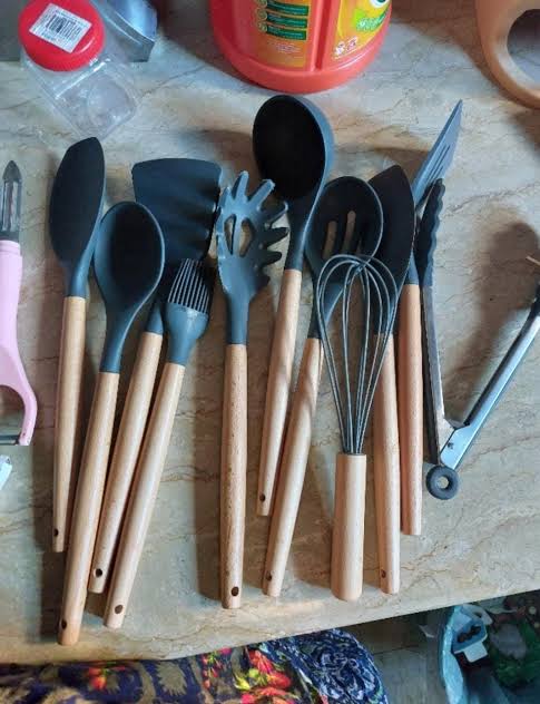 12 Piece Silicon Spoon Set