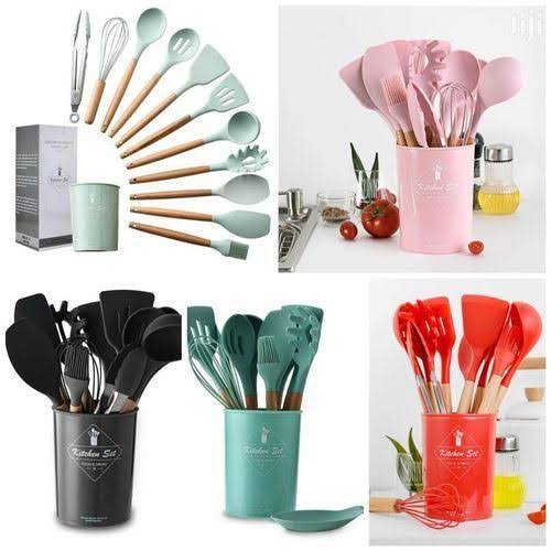 12 Piece Silicon Spoon Set